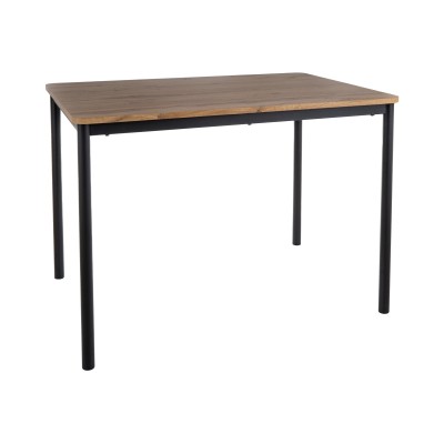 Стол обеденный SIGNAL CITY дуб артизан/черный 110/75